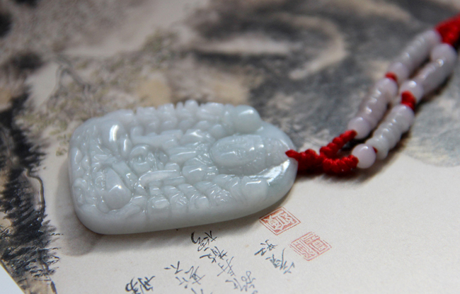 单独开光天然翡翠千手观音吊坠 玉观音玉佩 属鼠本命佛千手观音-第4张大图