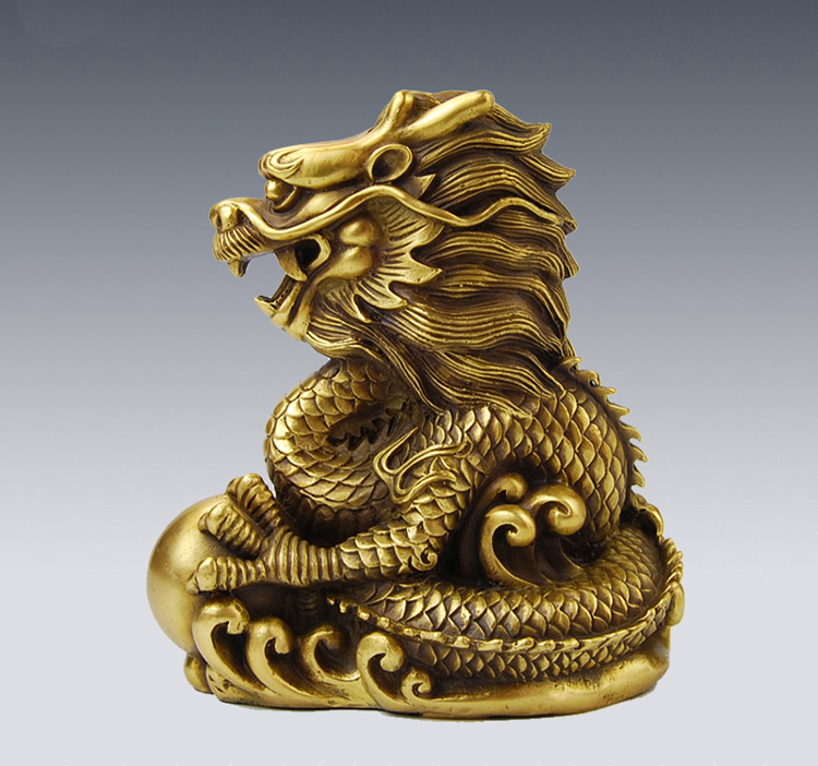 单独开光十二生肖属鼠猴龙吉祥物子申辰三合摆件家居风水摆件-第5张大图