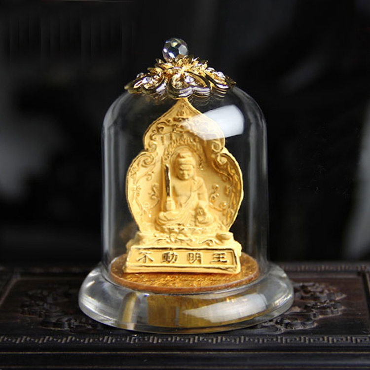 单独开光绒沙金属鸡不动明王本命佛摆件 生肖鸡本命佛守护神不动明王助运保平安摆件-第0张大图